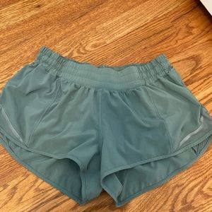 Green lululemon shorts